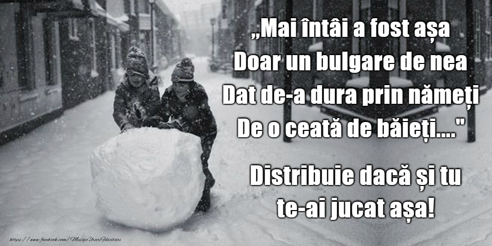 Bine ai venit, iarnă!