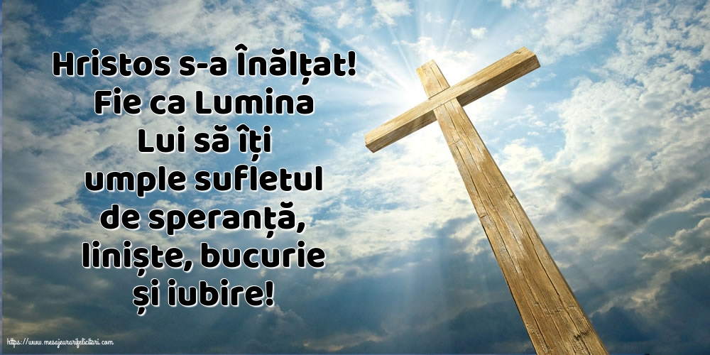 Înălțarea Domnului Hristos s-a Înălțat!