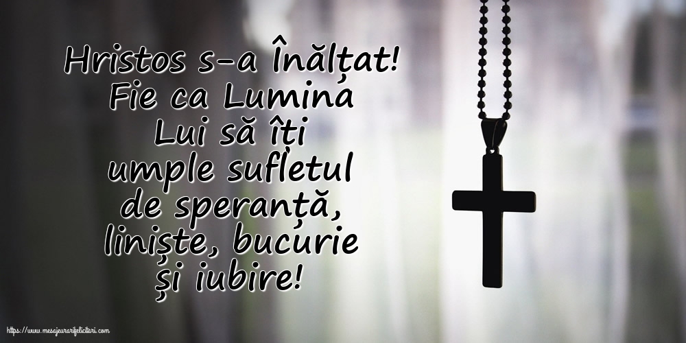 Înălțarea Domnului Hristos s-a Înălțat!