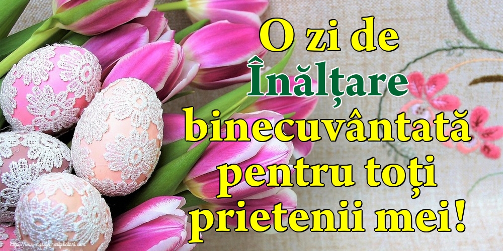O zi de Înălțare binecuvântată pentru toți prietenii mei!