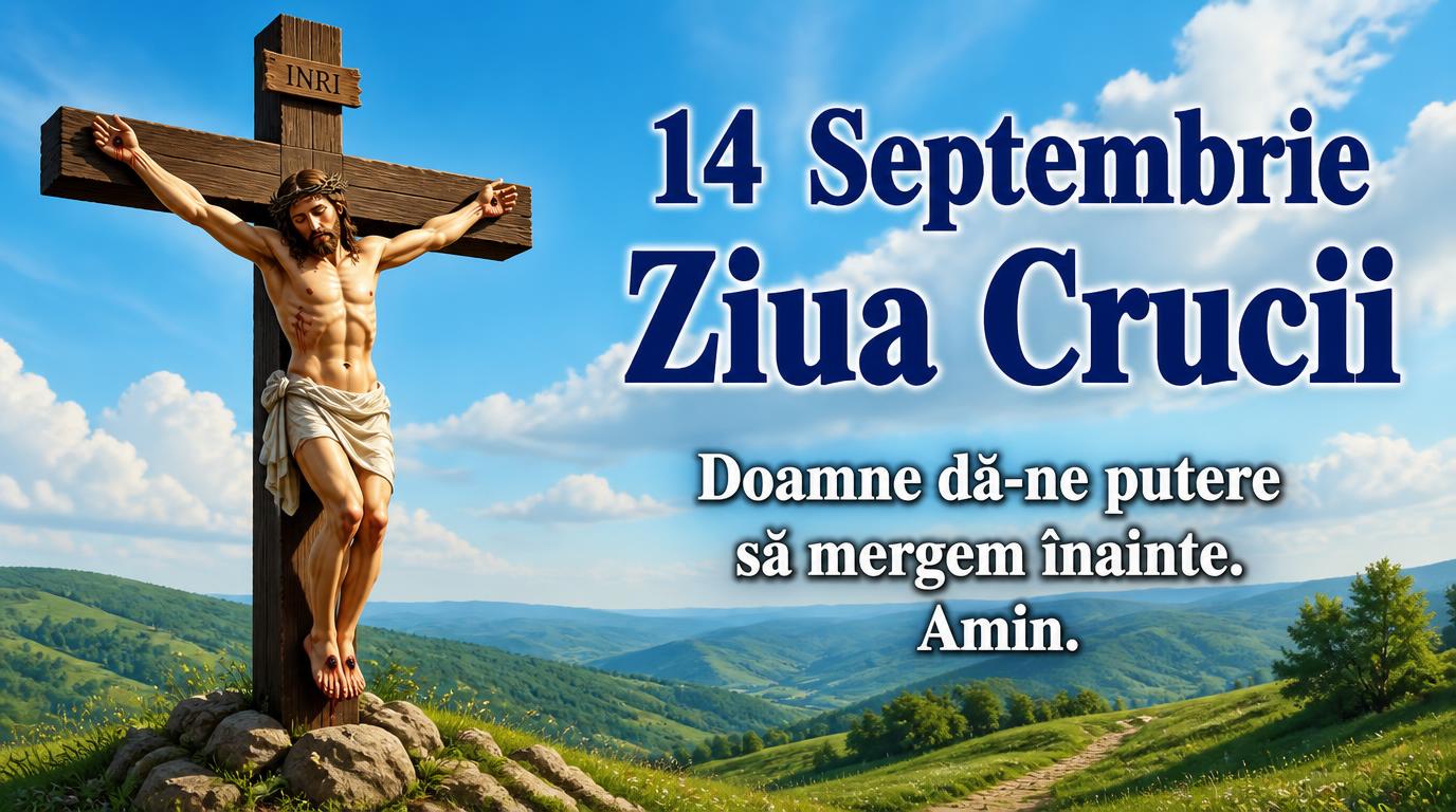 14 Septembrie Ziua Crucii Doamne dă-ne putere să mergem înainte. Amin.