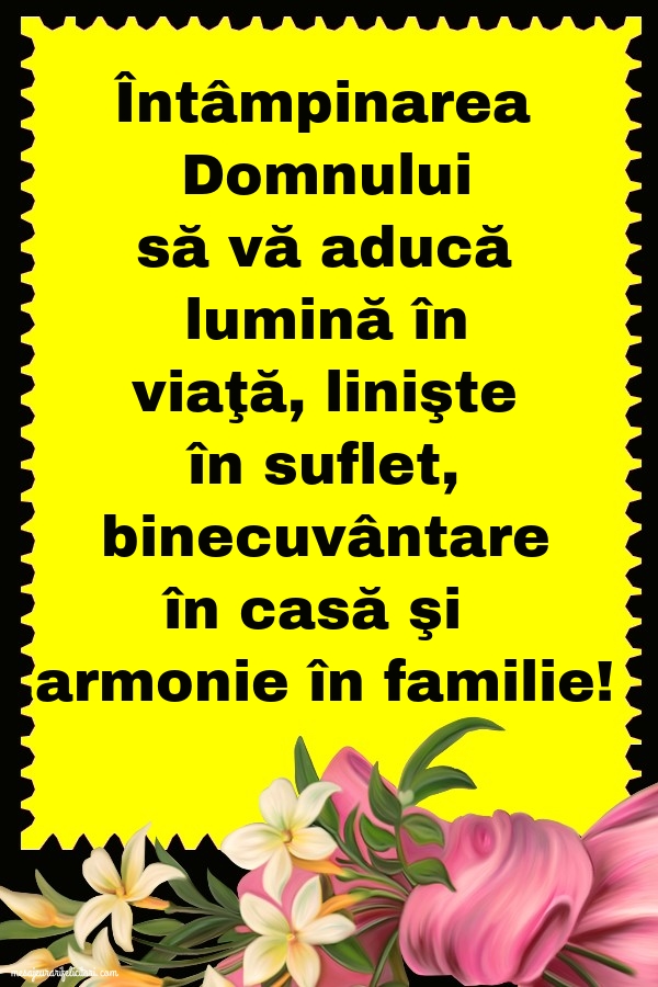 2 Februarie - Întâmpinarea Domnului