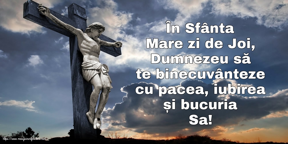 În Sfânta Mare zi de Joi