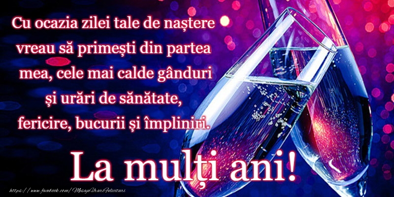 Felicitari de la multi ani - La mulți ani! - mesajeurarifelicitari.com