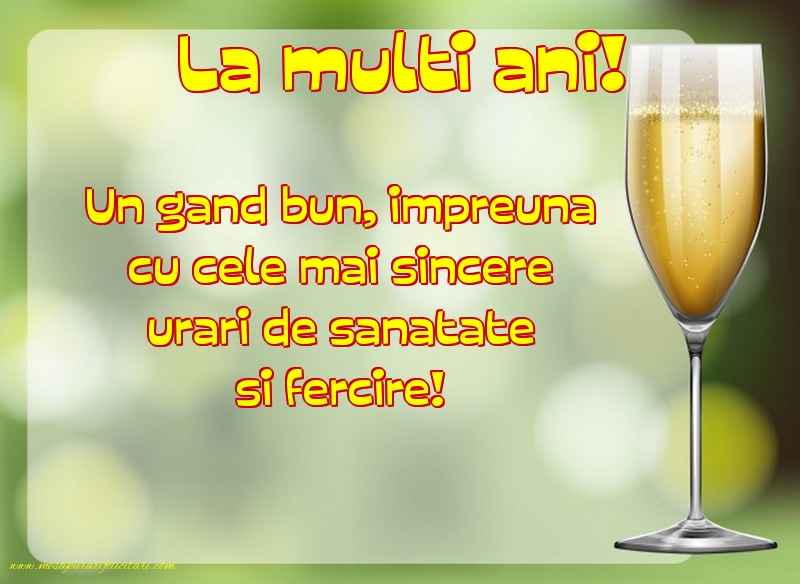 Felicitari de la multi ani - La multi ani! - mesajeurarifelicitari.com