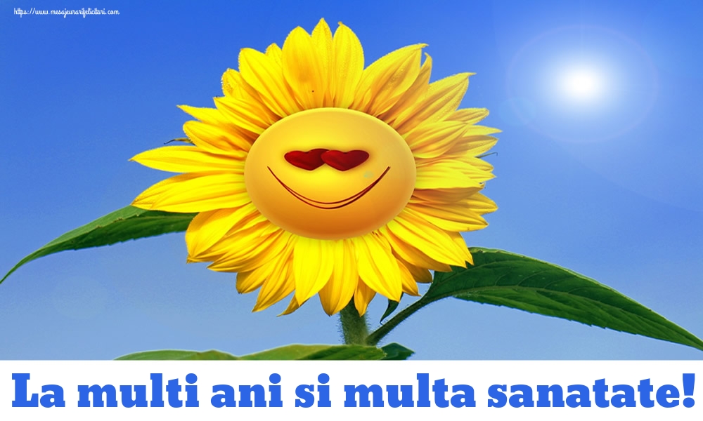 Felicitari de la multi ani - La multi ani si multa sanatate! - mesajeurarifelicitari.com