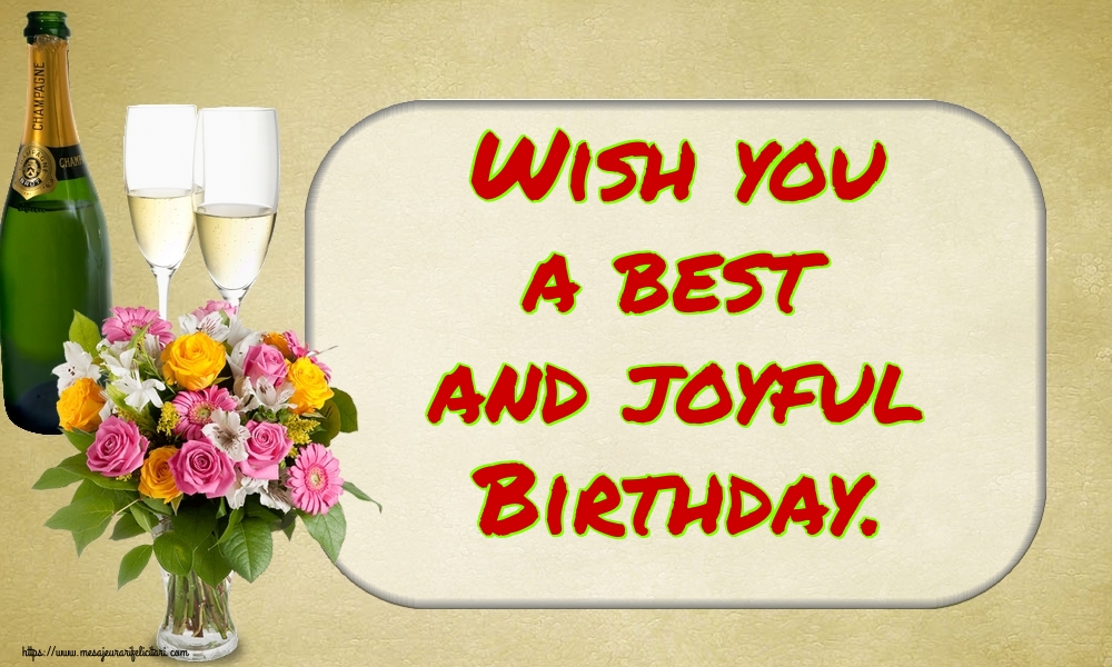 La multi ani Wish you a best and joyful Birthday.