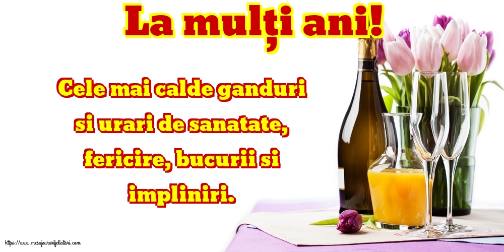 La multi ani La mulți ani!