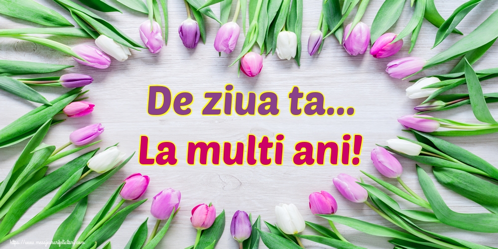 Felicitari de la multi ani - De ziua ta... La multi ani! - mesajeurarifelicitari.com