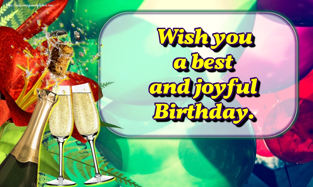 La multi ani Wish you a best and joyful Birthday.