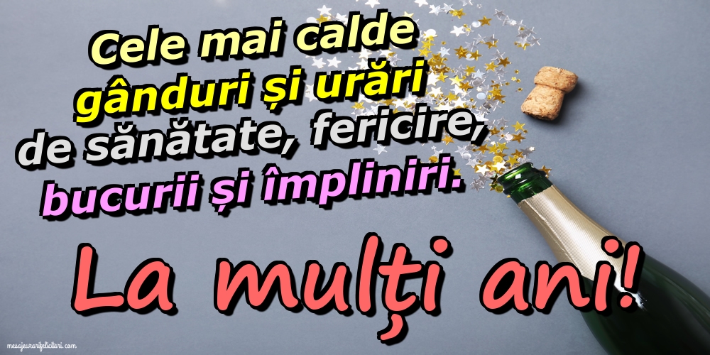 Felicitari de la multi ani - La mulți ani! - mesajeurarifelicitari.com