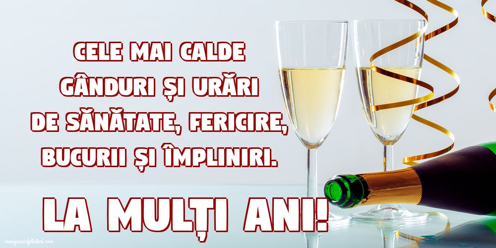 Felicitari de la multi ani - La mulți ani! - mesajeurarifelicitari.com