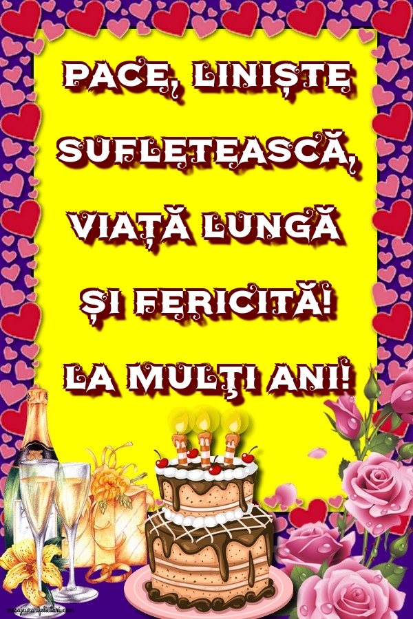 Felicitari de la multi ani - La mulţi ani! - mesajeurarifelicitari.com