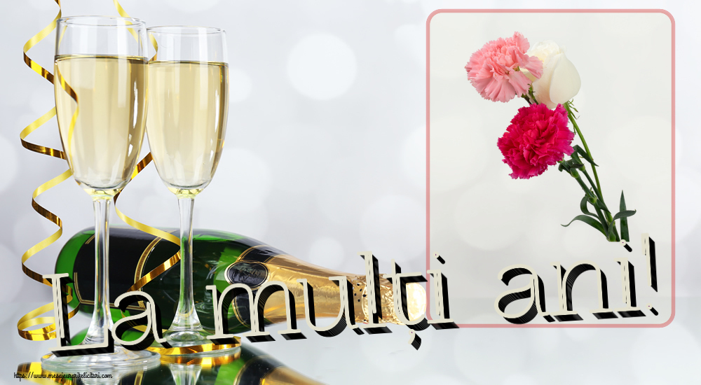 La mulți ani! ~ trei garoafe