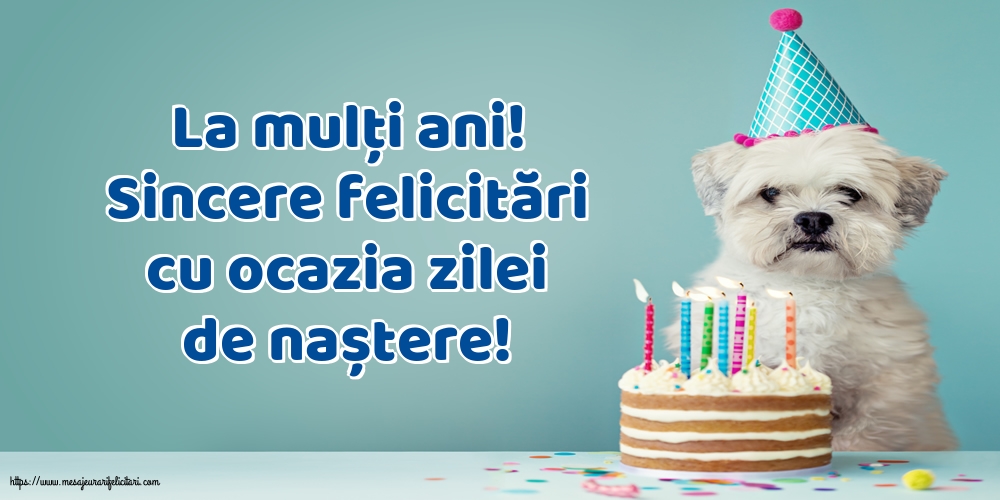 La mulți ani! Sincere felicitări cu ocazia zilei de naștere!