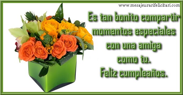 Felicitari de la multi ani in Spaniola - Es tan bonito compartir momentos especiales