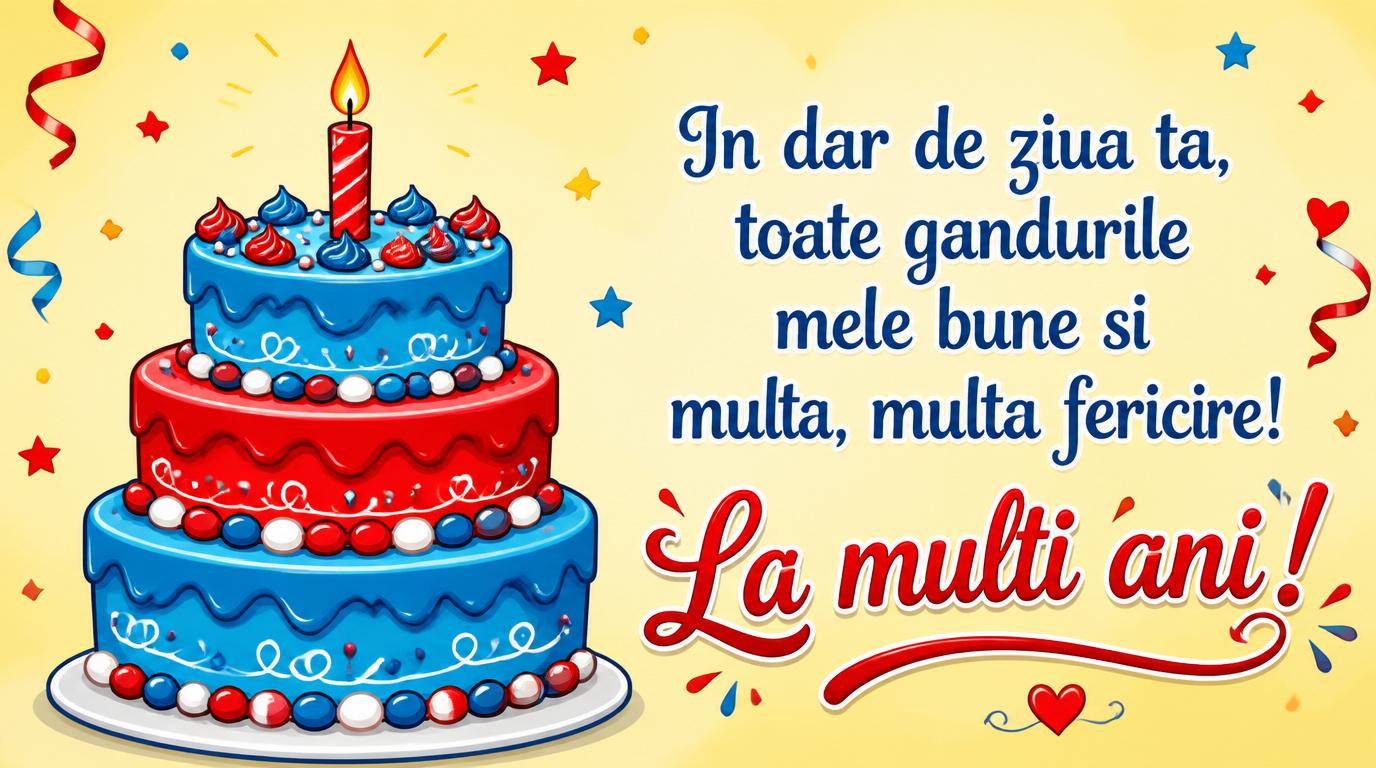 La multi ani In dar de ziua ta,  toate gandurile mele bune  si multa, multa fericire!