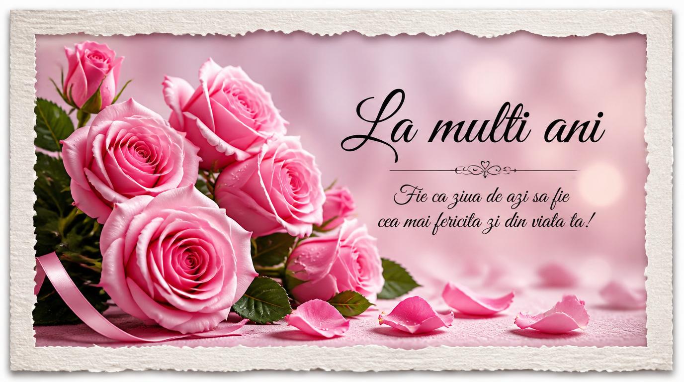La multi ani Fie ca ziua de azi sa fie cea mai fericita zi din viata ta!
