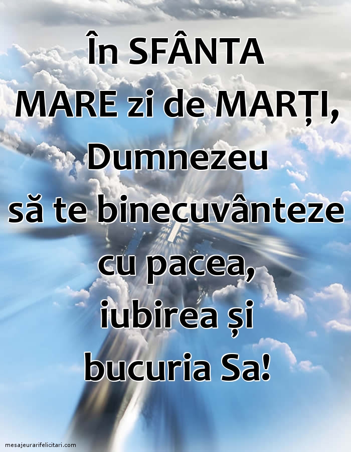 În Sfânta Mare zi de Marți