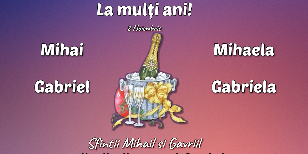Sfintii Mihail si Gavriil 8 Noiembrie - Sfintii Mihail si Gavriil