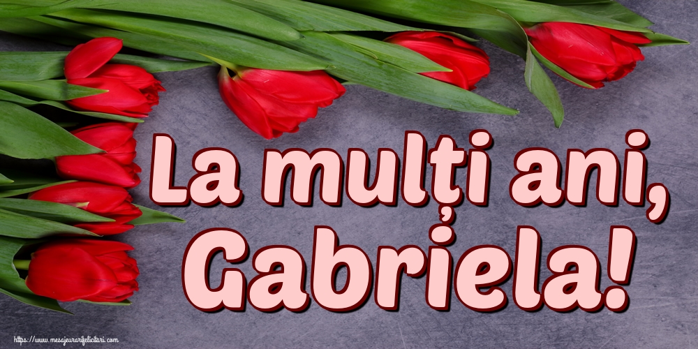 La mulți ani, Gabriela!