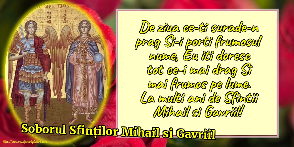 Felicitari de Sfintii Mihail si Gavril cu mesaje - Soborul Sfinților Mihail si Gavriil