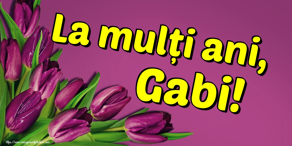 La mulți ani, Gabi!