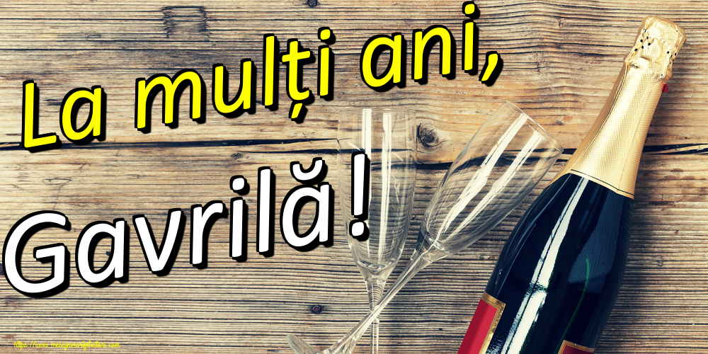 La mulți ani, Gavrilă!