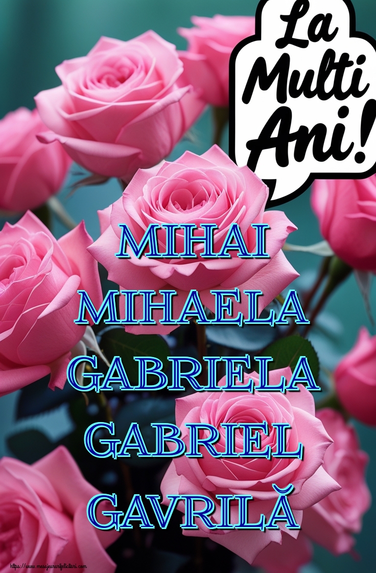 Mihai Mihaela Gabriela Gabriel Gavrilă