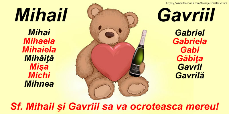 Sf. Mihail şi Gavriil sa va ocroteasca mereu!
