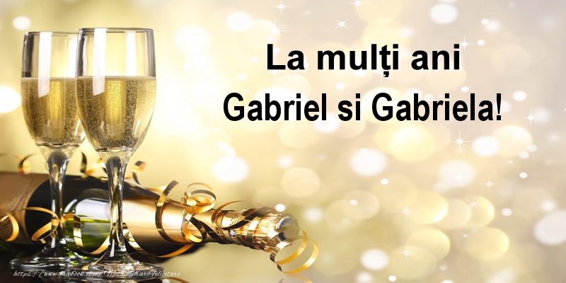 La multi ani Gabriel si Gabriela!