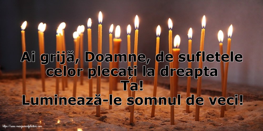 Moșii de Florii Luminează-le somnul de veci!