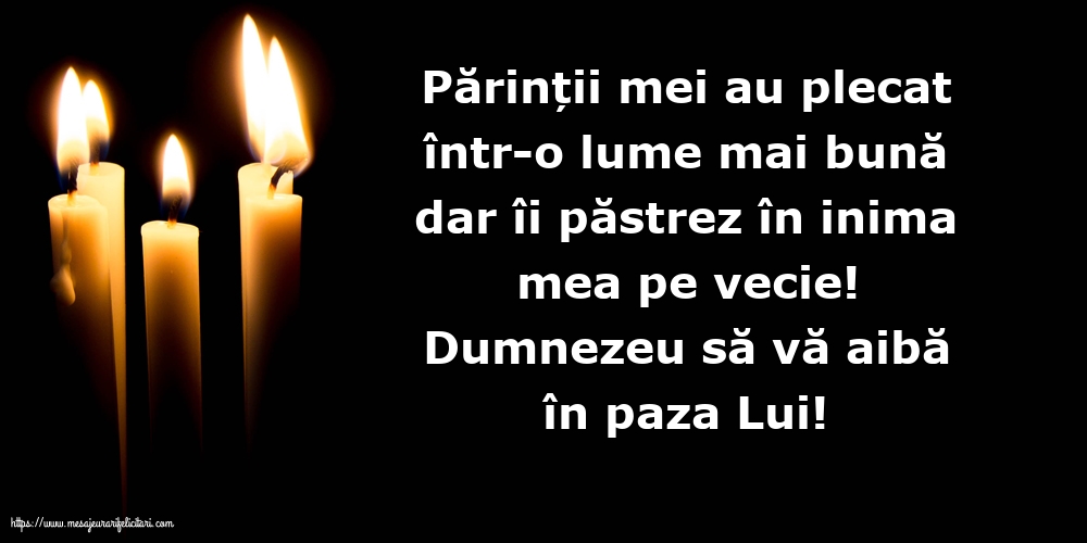 Dumnezeu să vă aibă în paza Lui!