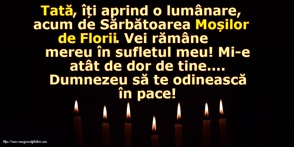 Dumnezeu să te odinească în pace!