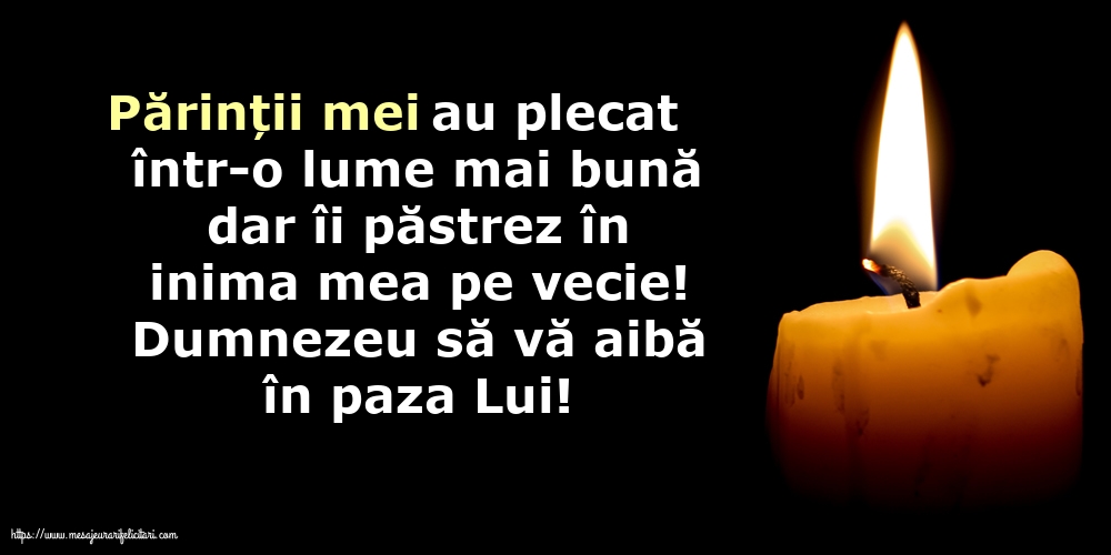 Dumnezeu să vă aibă în paza Lui!