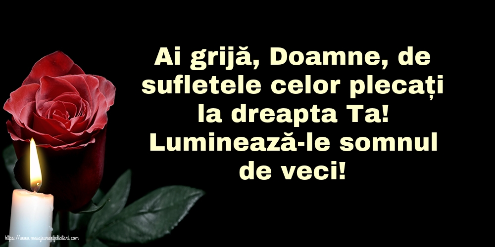 Moșii de Florii Luminează-le somnul de veci!
