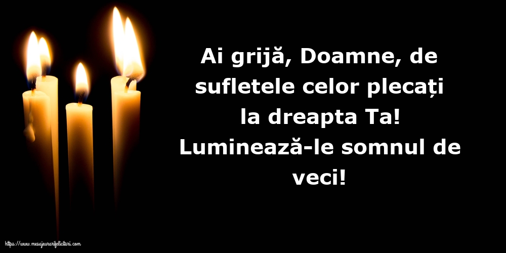 Moșii de Florii Luminează-le somnul de veci!