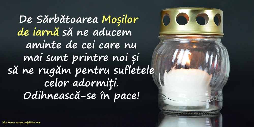 Odihnească-se în pace!