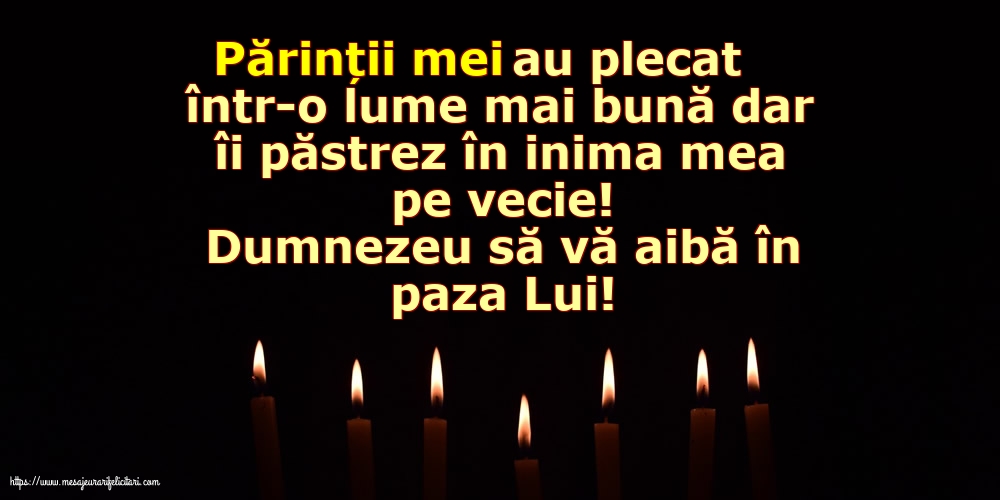 Dumnezeu să vă aibă în paza Lui!