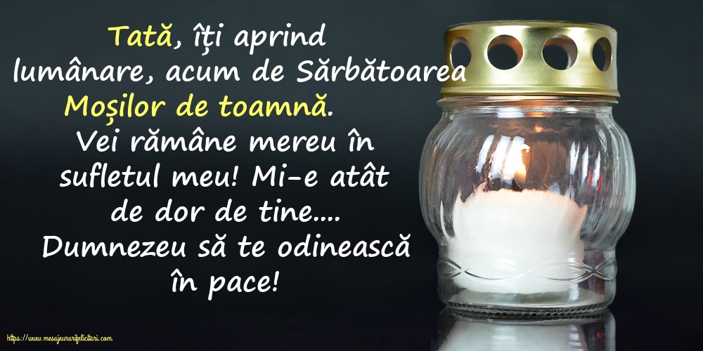 Dumnezeu să te odinească în pace!