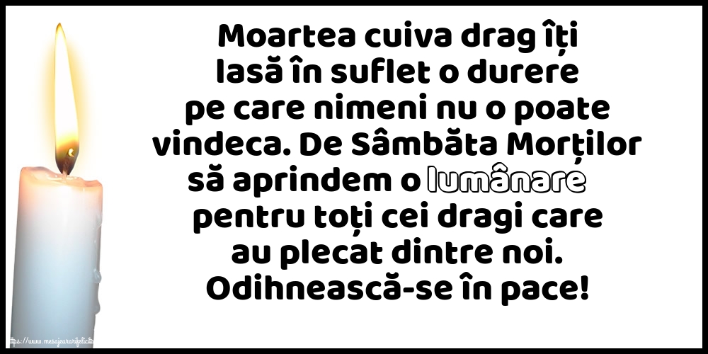Moșii de toamnă Odihnească-se în pace!