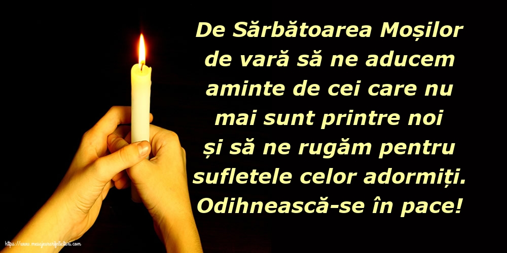 Moșii de vară Odihnească-se în pace!