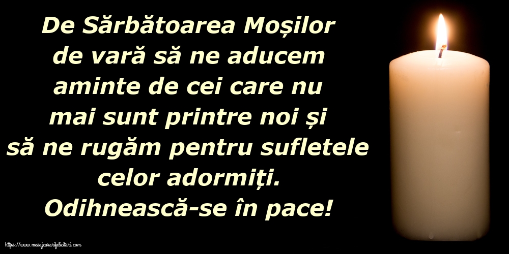 Odihnească-se în pace!