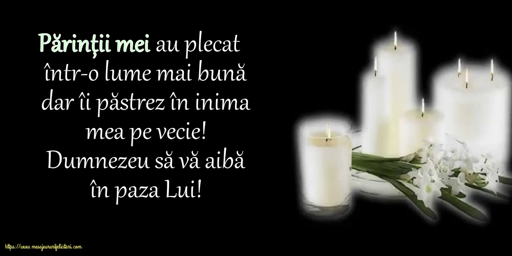 Dumnezeu să vă aibă în paza Lui!