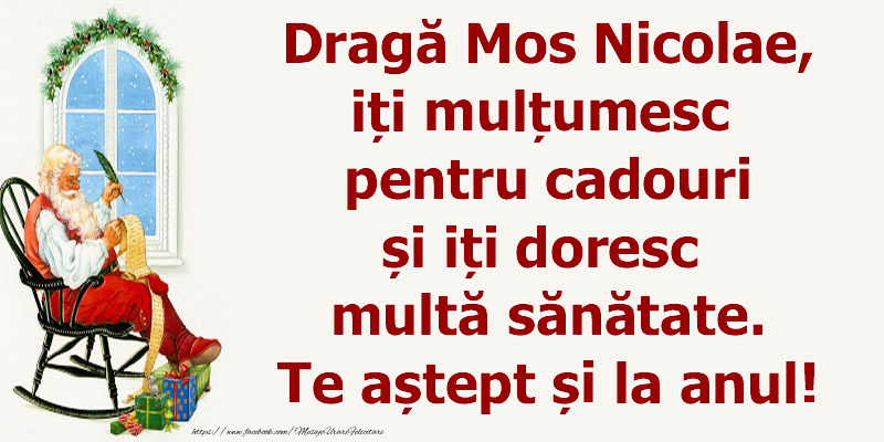 Felicitari de Mos Nicolae - Multumesc, Mos Nicolae! - mesajeurarifelicitari.com