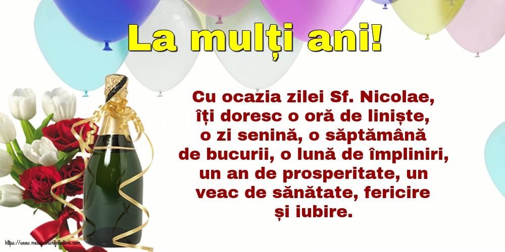 La mulți ani!