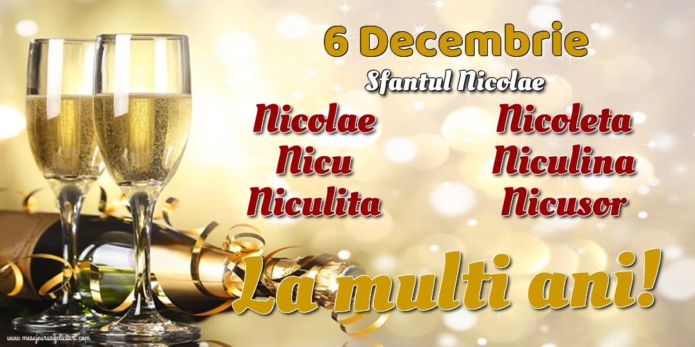 6 Decembrie - Sfantul Nicolae