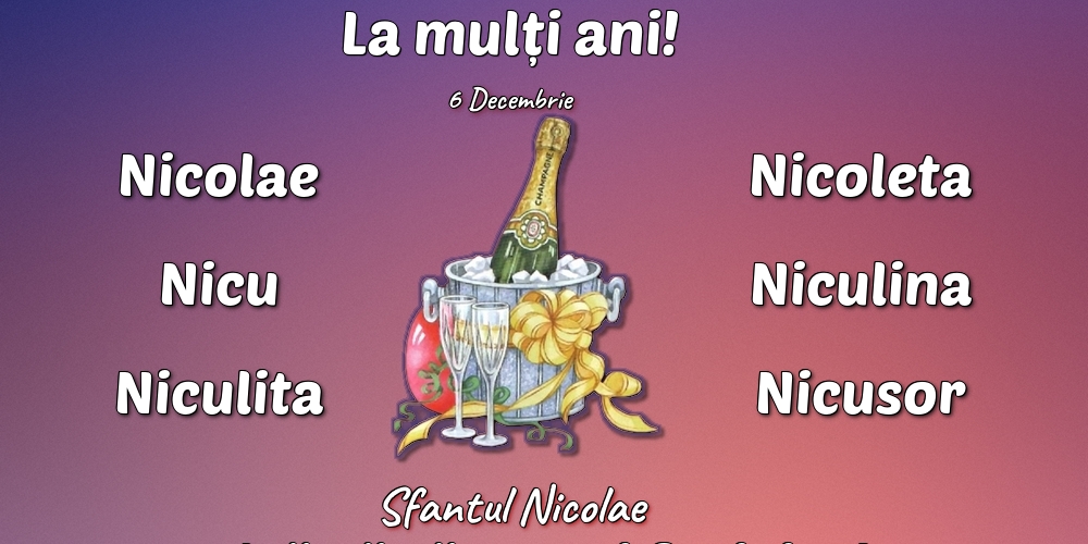 Mos Nicolae 6 Decembrie - Sfantul Nicolae