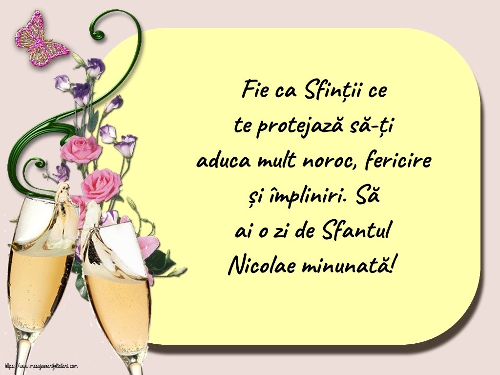 Să ai o zi de Sfantul Nicolae minunată!