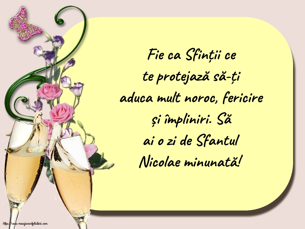 Felicitari de Mos Nicolae - Să ai o zi de Sfantul Nicolae minunată! - mesajeurarifelicitari.com
